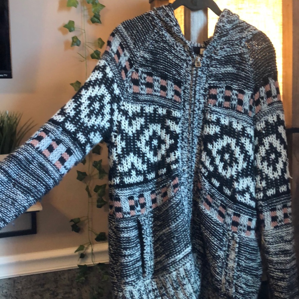 Boho Knit Hoodie